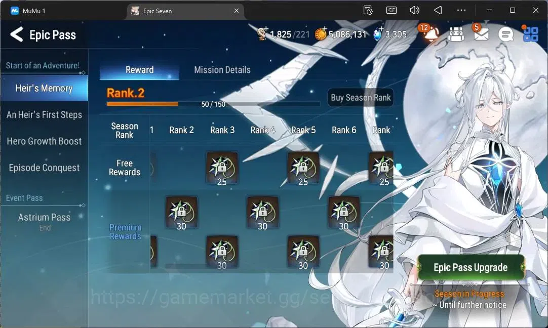 Epic Seven Accounts Limited Hero Global Unverif |4 Ligt(NW Luna,S Taeyou,A Laika,M Chloe)|PoH ON|SS 3,3K|Stigma 17K|Log 16