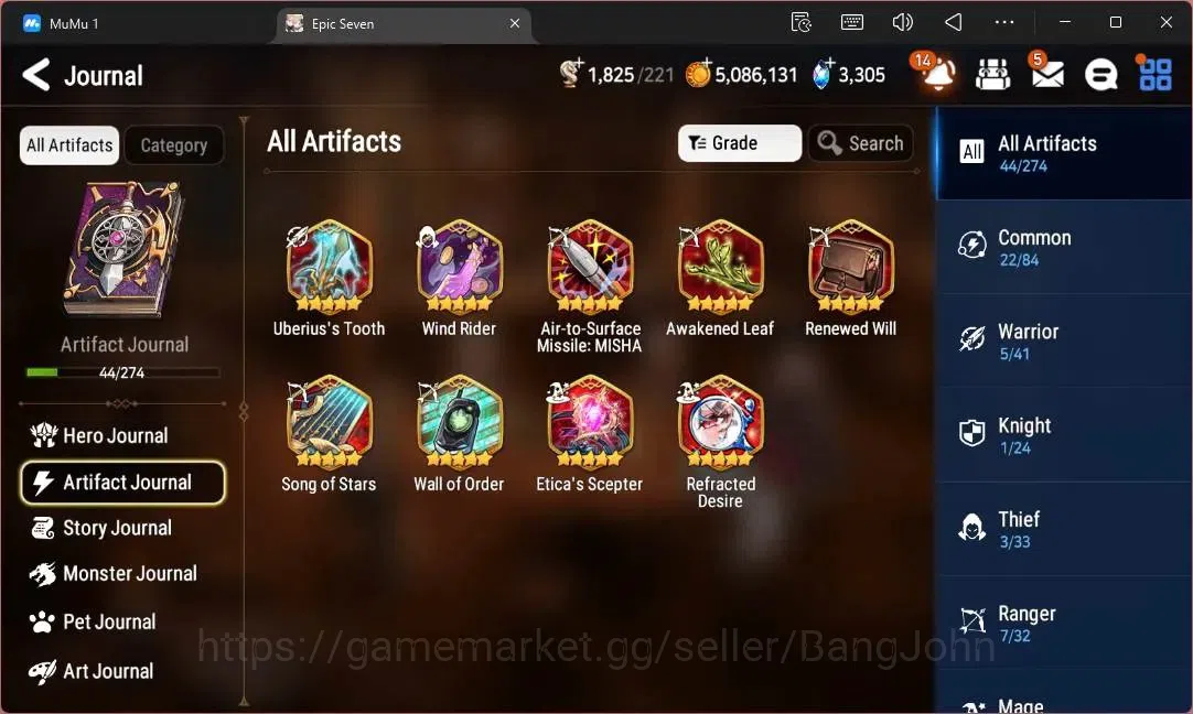 Epic Seven Accounts Limited Hero Global Unverif |4 Ligt(NW Luna,S Taeyou,A Laika,M Chloe)|PoH ON|SS 3,3K|Stigma 17K|Log 7