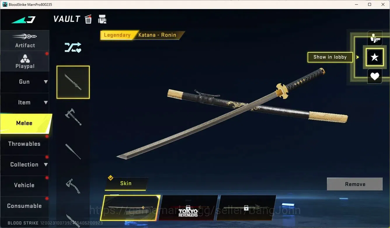 Blood Strike Accounts ASIA | Legendary Katana-Ronin | Collab MCX-EVA-00, image 8