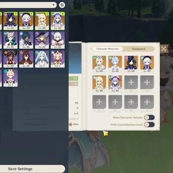 Genshin Impact Accounts Reroll Asia|AR 37|3 Limited (Vesna,Odette,Clorinde) + 1 Standard (Mizuki,Qiqi)|All Unset|Female