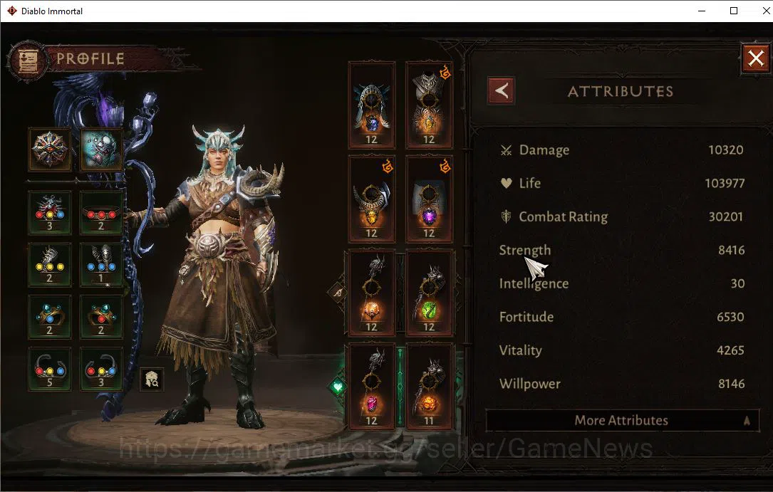 Diablo Immortal Accounts Mid-Tier EU-Sescheron|Lv60 (318)|Druid|30K CR|Reso 465|Paragon Maledictor|Hell III|Hellquary Lv 3