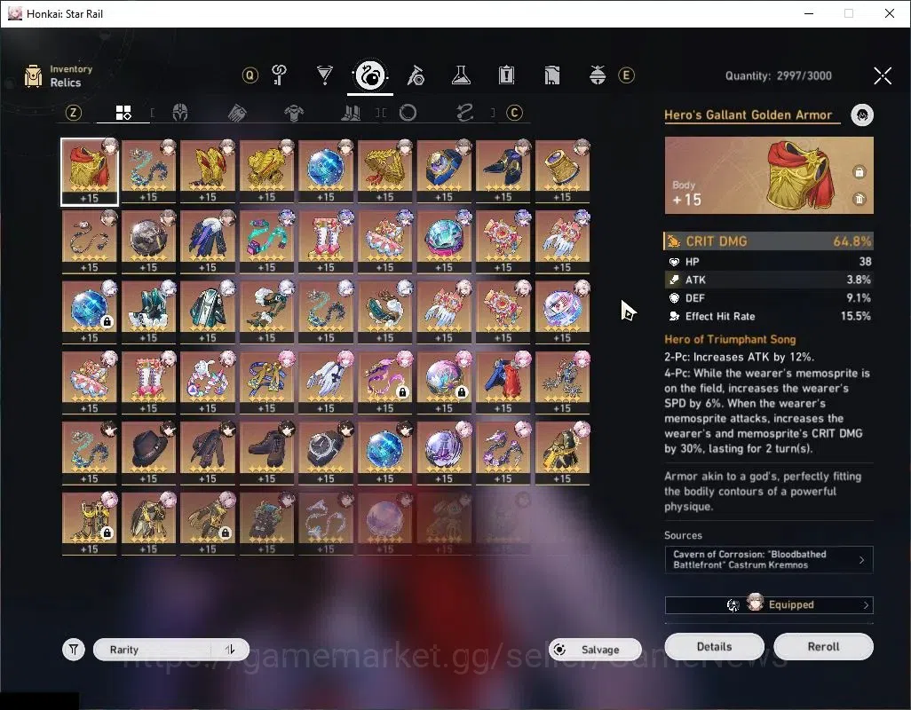 Honkai Star Rail Accounts Asia|TL 70|5 Premium Team|55 SRSP,3,7K SJ|30 Limit image 10
