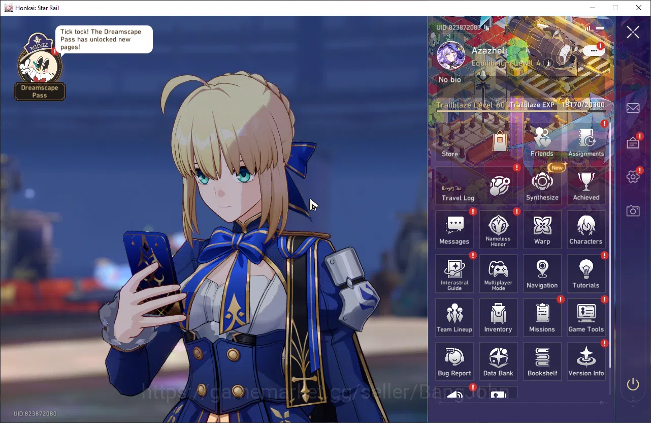 ASIA | TL 60 | 14 Limit | anaxa, saber, sunday, luocha, dan heng, kafka, black swan, tribie, archer, yunli | HSR094B Honkai Star Rail Others ASIA | TL 60 | 14 Limit | anaxa, saber, sunday, lu image 1