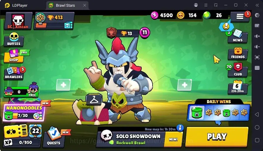 Brawl Stars Accounts Trophy 413|3 Brawler Lv.11|2 Mythic (Edgar,Otis),2 Epic (Shelly,Edgar),1S Rare skin |2999 B| Proteck 1