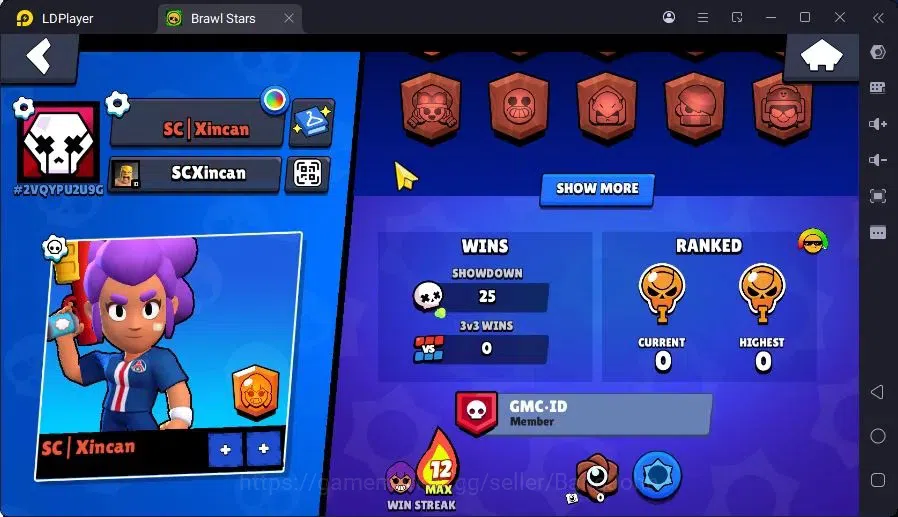 Brawl Stars Accounts Trophy 413|3 Brawler Lv.11|2 Mythic (Edgar,Otis),2 Epic (Shelly,Edgar),1S Rare skin |2999 B| Proteck 3