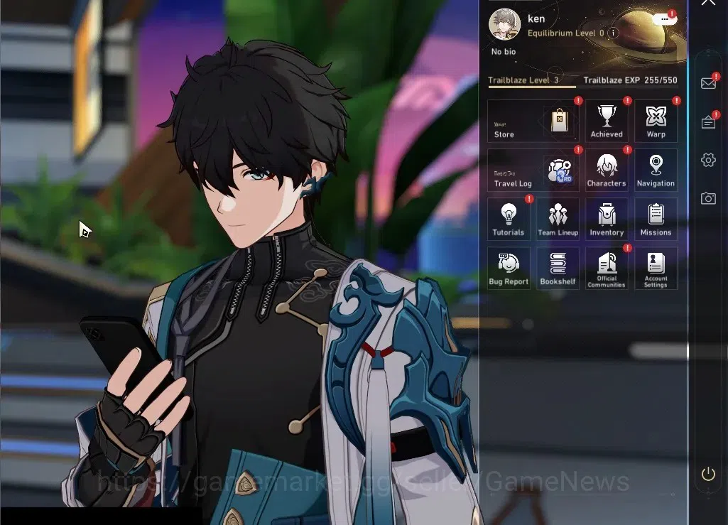 Honkai Star Rail Accounts Others Asia | TL 3 | 20 Star Rail Pass | 2 Limited | Evanescia,Sparkle | MC Male | Take Mail 1