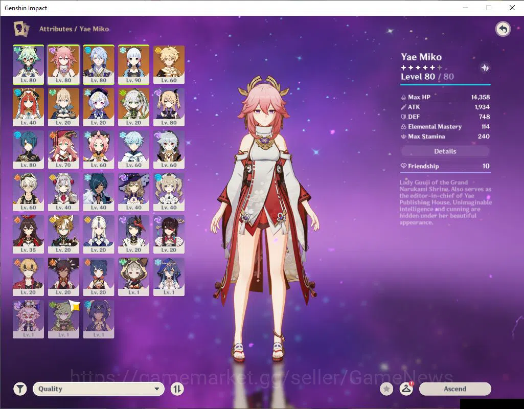 Genshin Impact Accounts ASIA|AR 54|5 Limited+1(*5Weapon)|YaeMikoC1,Nahida, image 15