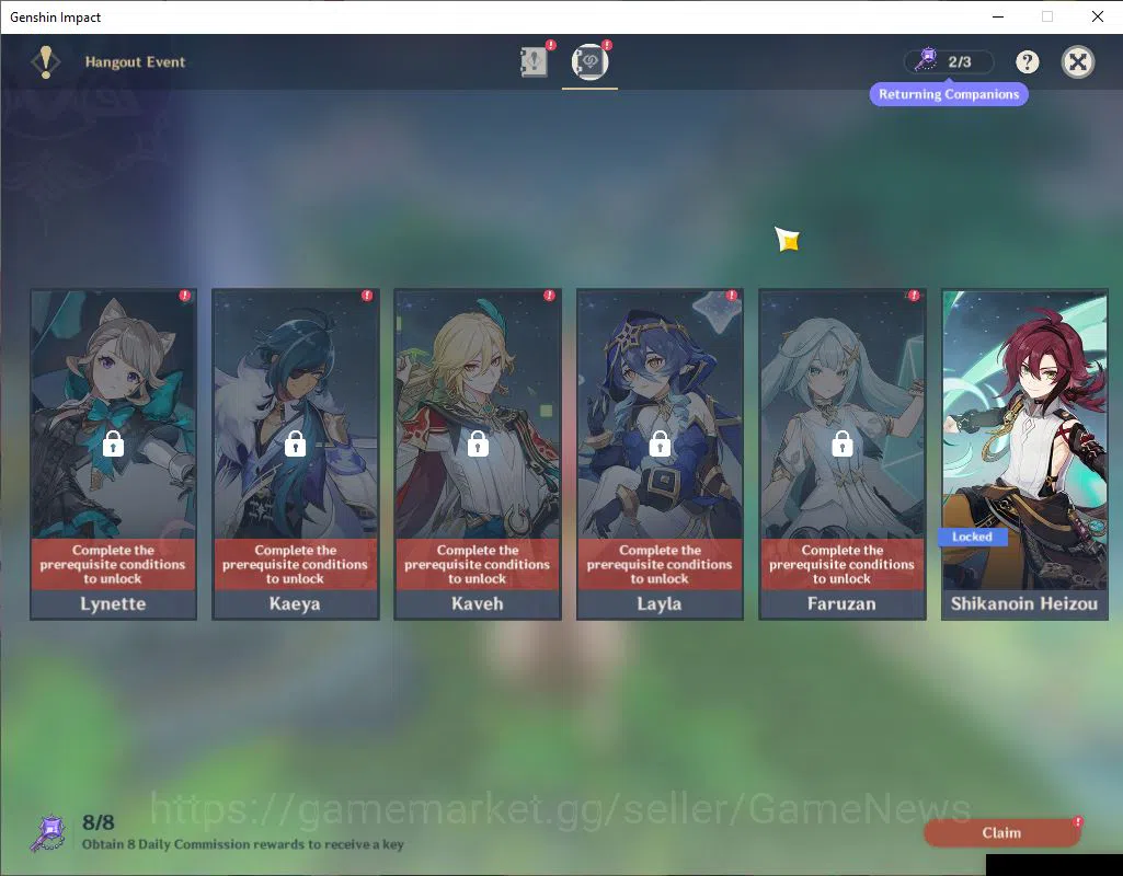 Genshin Impact Accounts ASIA|AR 54|5 Limited+1(*5Weapon)|YaeMikoC1,Nahida, image 4