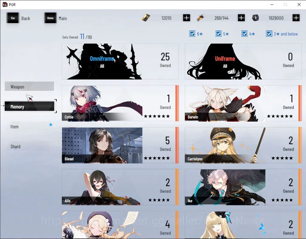 Punishing: Gray Raven Accounts EU | Lv 45 | Ready Gacha | 12K BC+2,6K YC+8,3K Blu image 4