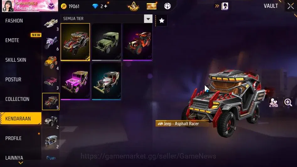 Free Fire Accounts Indonesia|M1887 Hand of Hope|MP40 Predator Cobra Lv 4|Solar Eclipse,Lunar Eclipse Bundle|130 Vault 70 19