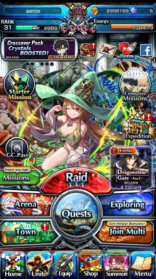 Grand Summoners Accounts Global|Rank 31|Fresh Story|3 Ascend[Yuyuko Saigyou image 1