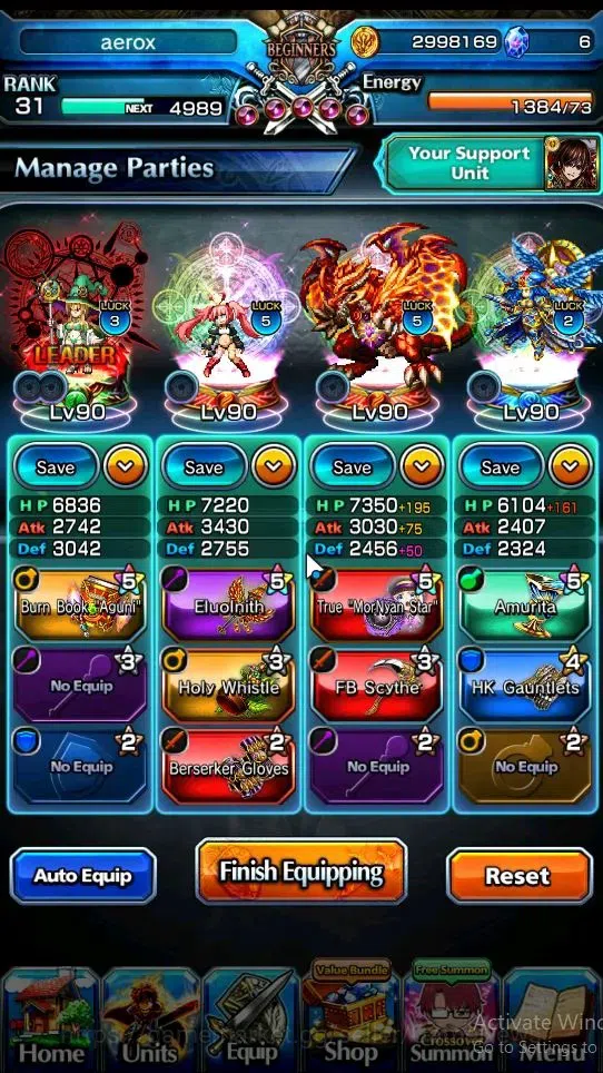 Grand Summoners Accounts Global|Rank 31|Fresh Story|3 Ascend[Yuyuko Saigyou image 2