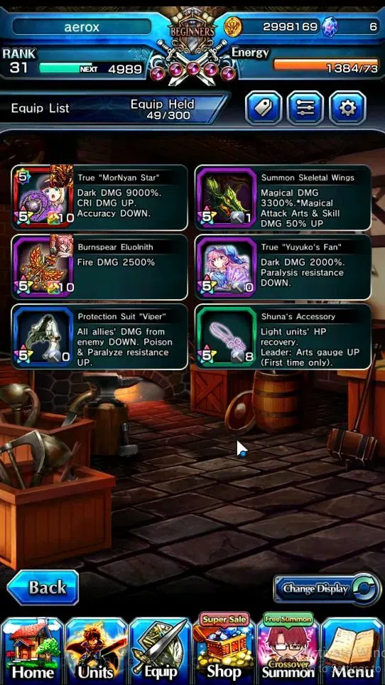 Grand Summoners Accounts Global|Rank 31|Fresh Story|3 Ascend[Yuyuko Saigyou image 4
