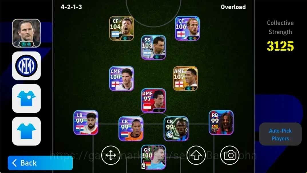 eFootball Accounts Legends & Iconic Players Android|PW3125|BigT SergioAguero JudeBellingham,Epic AndriyShevchenko 1