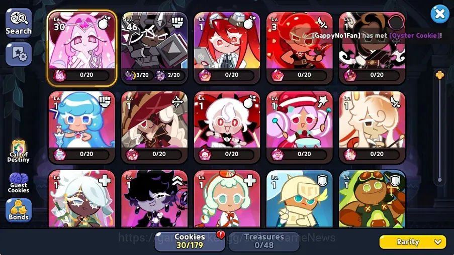 CookieRun: Kingdom Accounts Sv Dark Cacao|Lv 8|76K Crystal|30 Cookies|Beast (Eternal Sugar) + Ancient (Dark Cacao)|1 Super 1