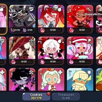 CookieRun: Kingdom Accounts Sv Dark Cacao|Lv 8|76K Crystal|30 Cookies|Beast (Eternal Sugar) + Ancient (Dark Cacao)|1 Super