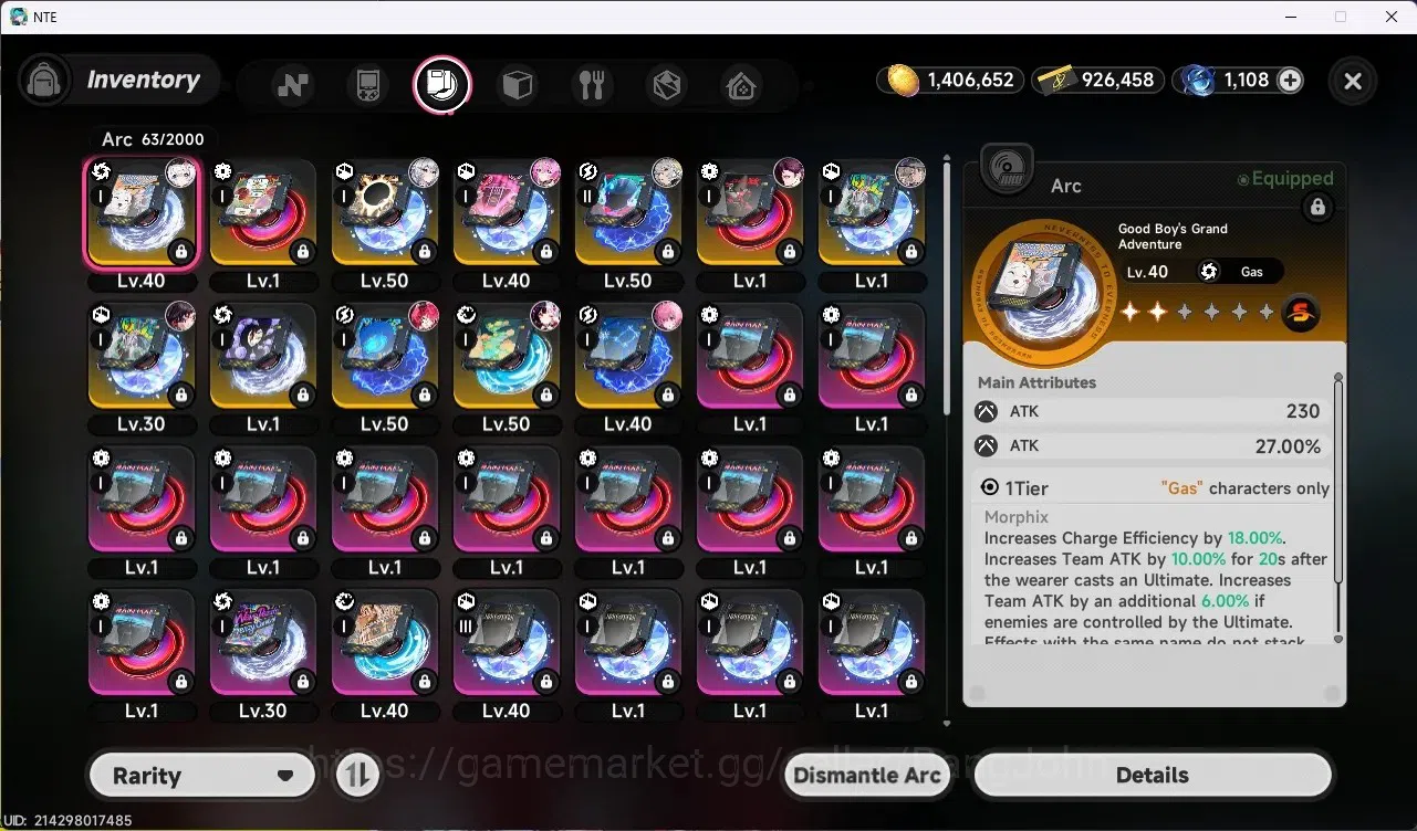 Neverness to Everness Accounts SEA | Hunter Lv 36 | 6 S-Class (Lacrimosa+Sign,Nan image 10