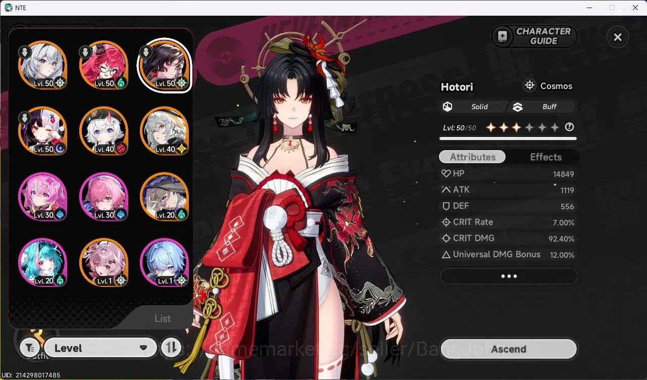 Neverness to Everness Accounts SEA | Hunter Lv 36 | 6 S-Class (Lacrimosa+Sign,Nan image 2