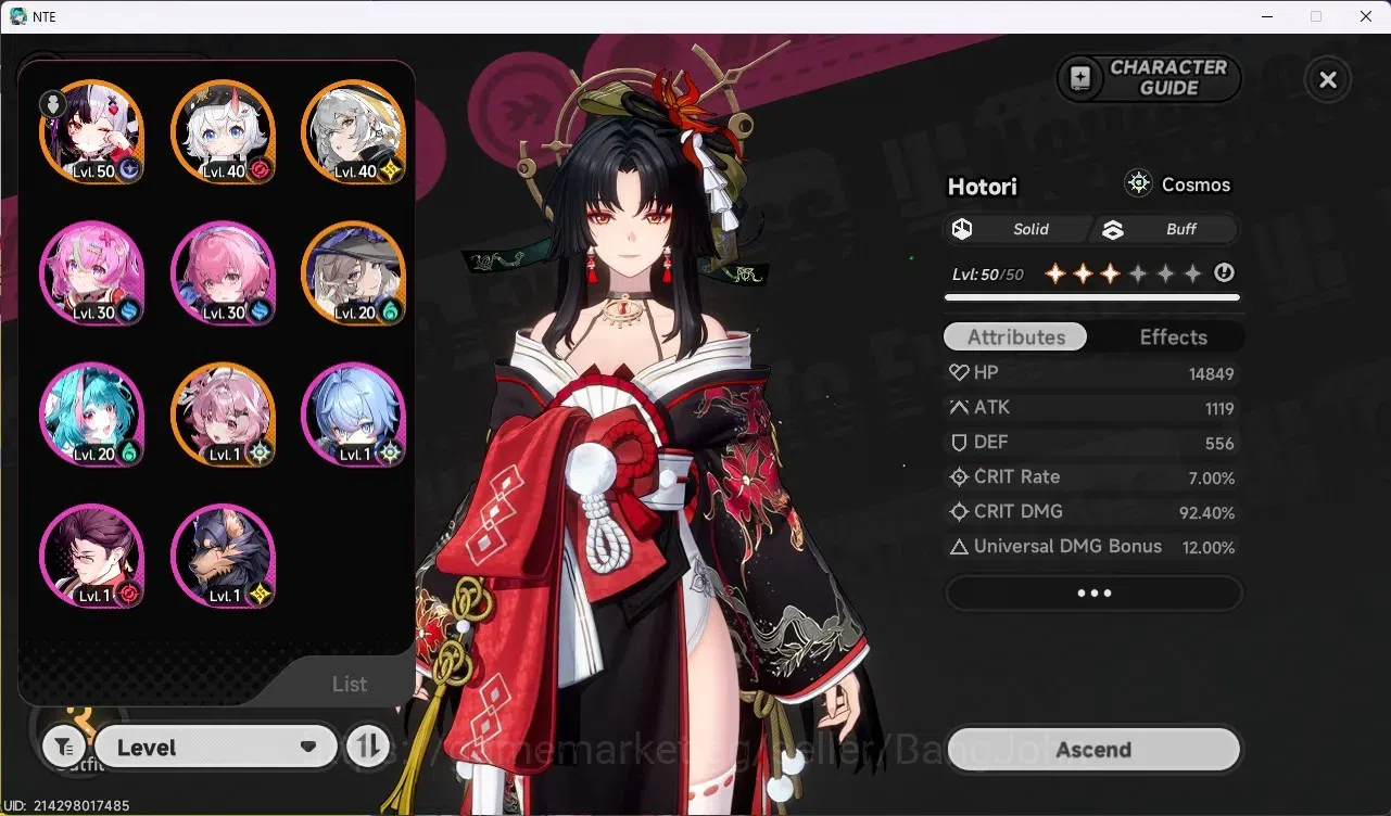 Neverness to Everness Accounts SEA | Hunter Lv 36 | 6 S-Class (Lacrimosa+Sign,Nan image 3