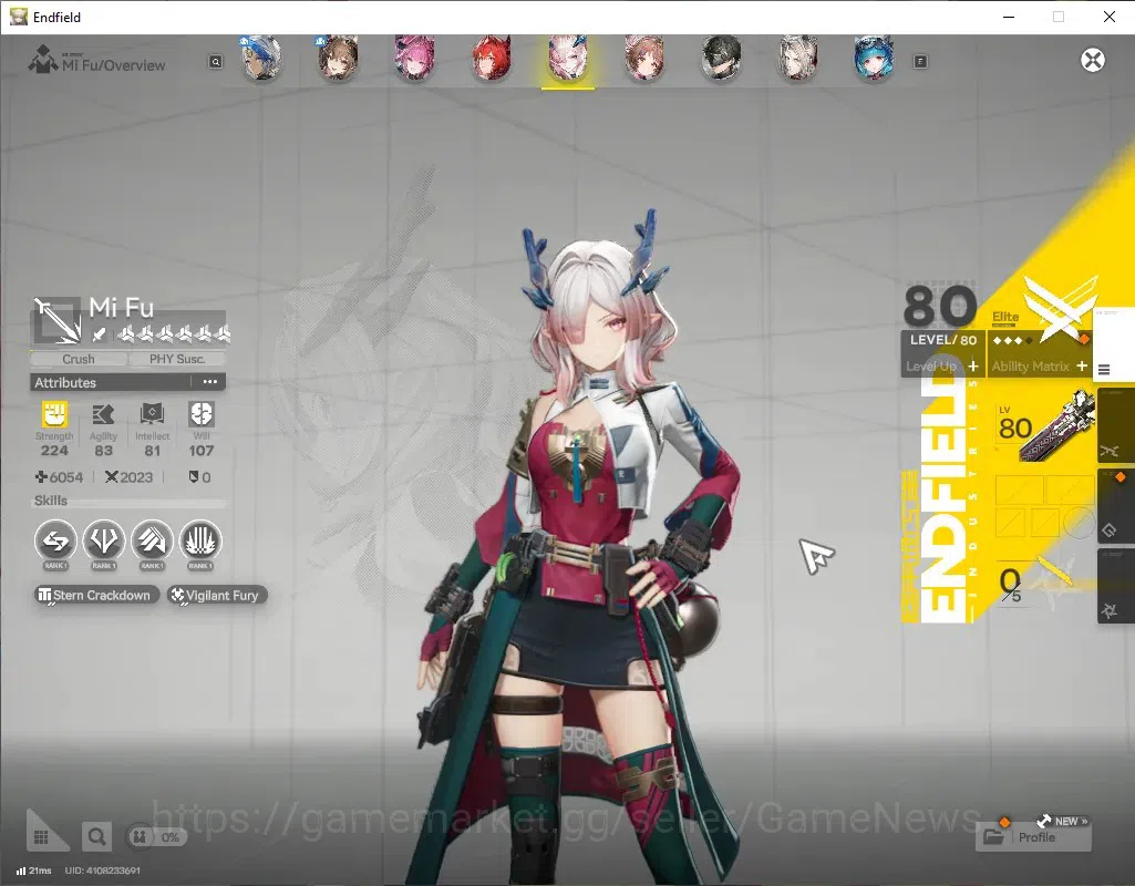 Arknights: Endfield Accounts ASIA|Lv 59|10 SSR(5Limit)+13(*6WEP)+6k Ars|(Mi Fu, image 3