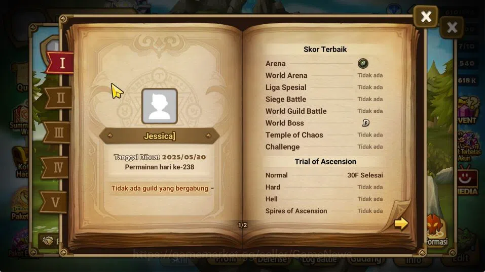 Summoners War: Sky Arena Accounts GLOBAL|Lv 32|1 LD[Jessica]|4 Total NB5(Nora,Chow,M image 3