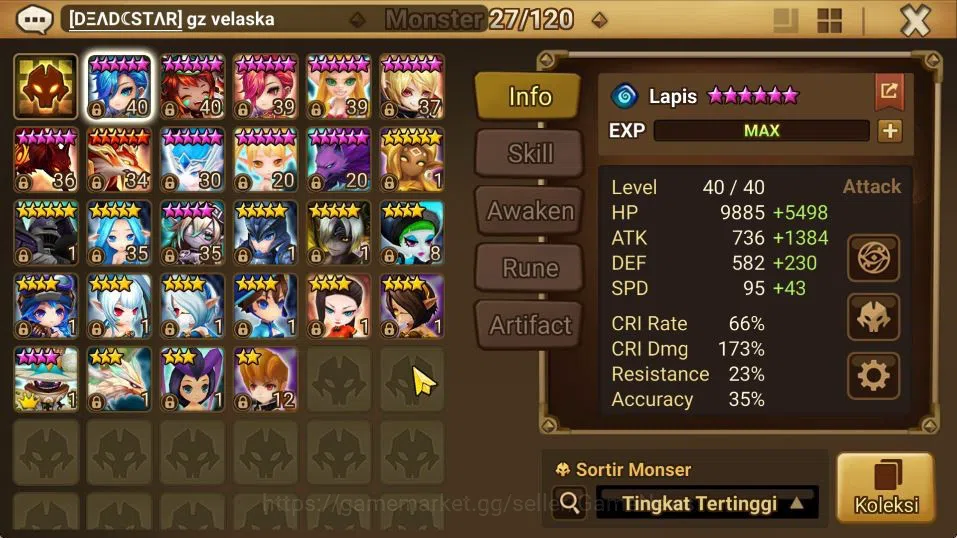 Summoners War: Sky Arena Accounts GLOBAL|Lv 32|1 LD[Jessica]|4 Total NB5(Nora,Chow,M image 6