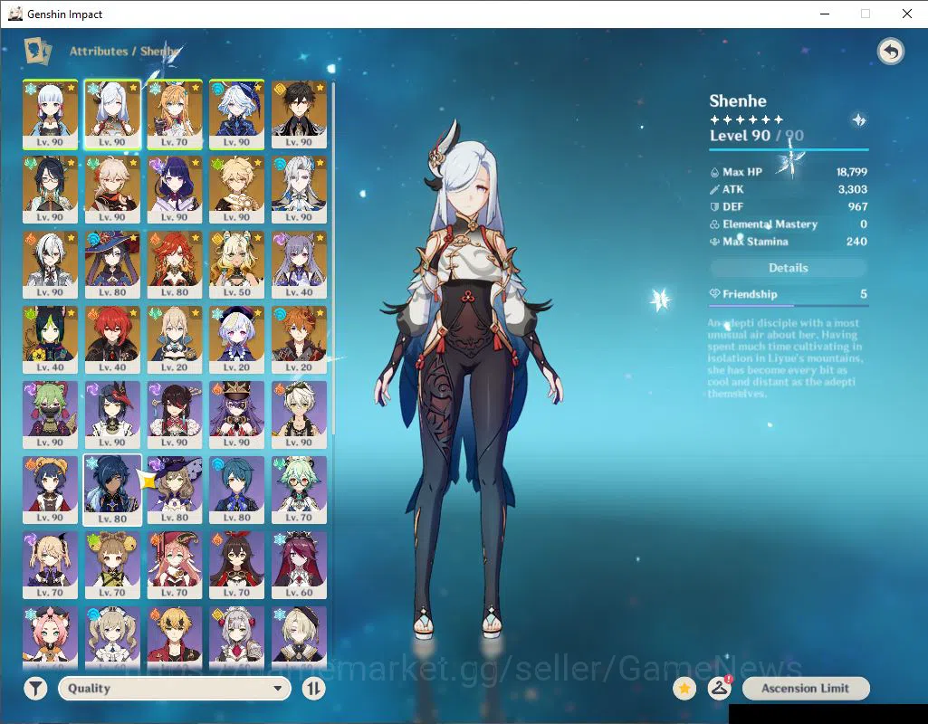 Genshin Impact Accounts ASIA|AR59|13Limited+6(*5Weapon)|(RaidenC2,Ayaka)+S image 3