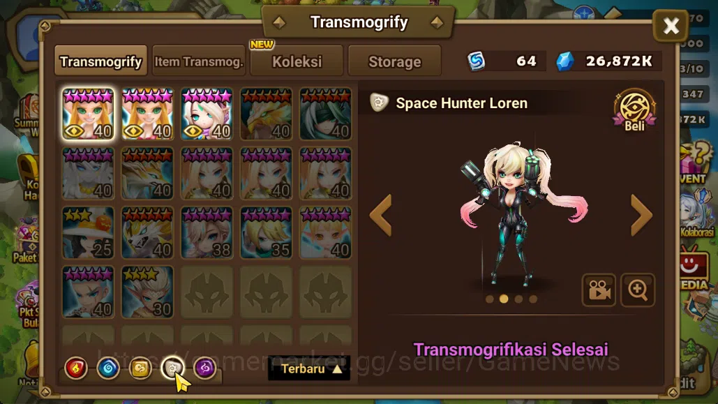 Summoners War: Sky Arena Accounts Mid-Game ASIA Lv100 Mid|1 LD[Zeratu]|80+ NB5|142 6*Monsters|All Farm|Good Rune+Many 17