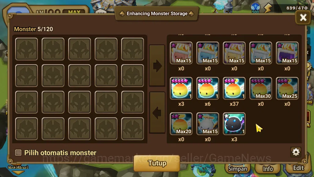 Summoners War: Sky Arena Accounts Mid-Game ASIA Lv100 Mid|1 LD[Zeratu]|80+ NB5|142 6*Monsters|All Farm|Good Rune+Many 19