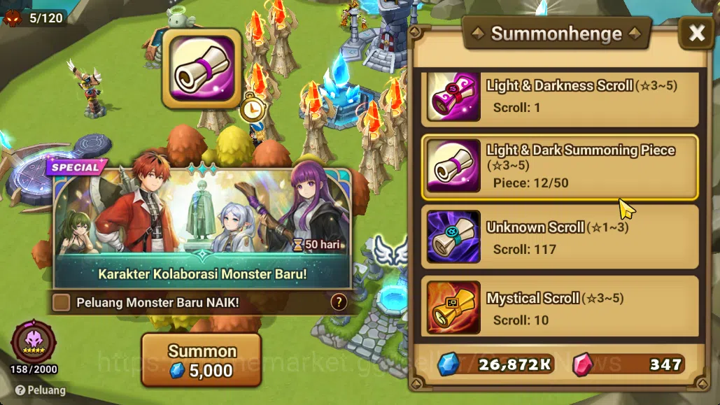 Summoners War: Sky Arena Accounts Mid-Game ASIA Lv100 Mid|1 LD[Zeratu]|80+ NB5|142 6*Monsters|All Farm|Good Rune+Many 20