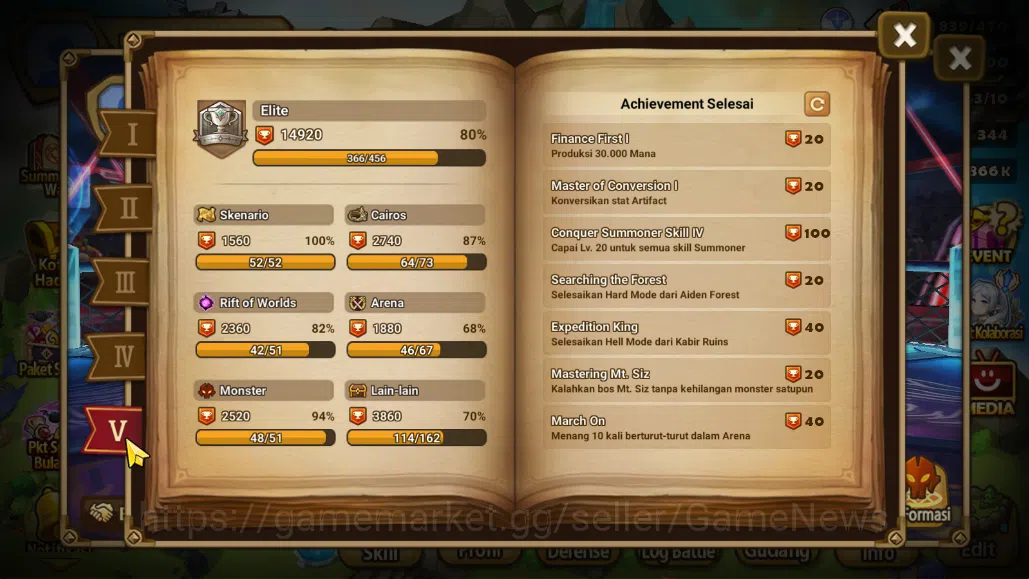 Summoners War: Sky Arena Accounts Mid-Game ASIA Lv100 Mid|1 LD[Zeratu]|80+ NB5|142 6*Monsters|All Farm|Good Rune+Many 7