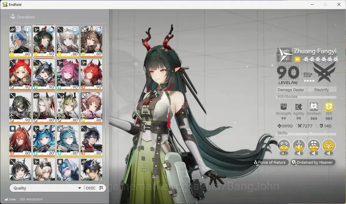 Arknights: Endfield Accounts Asia | Lv 60|6 Limit+6Sign|GilbertaP1,Zhuang Fangy image 3