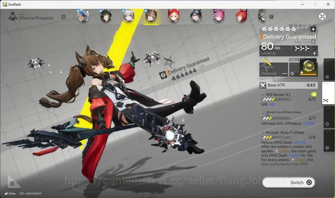 Arknights: Endfield Accounts Asia | Lv 60|6 Limit+6Sign|GilbertaP1,Zhuang Fangy image 5