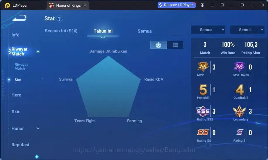 Honor of Kings Accounts Global | 56H 37S | 2 Legend: Lady Sun, Wukong | 2 image 13
