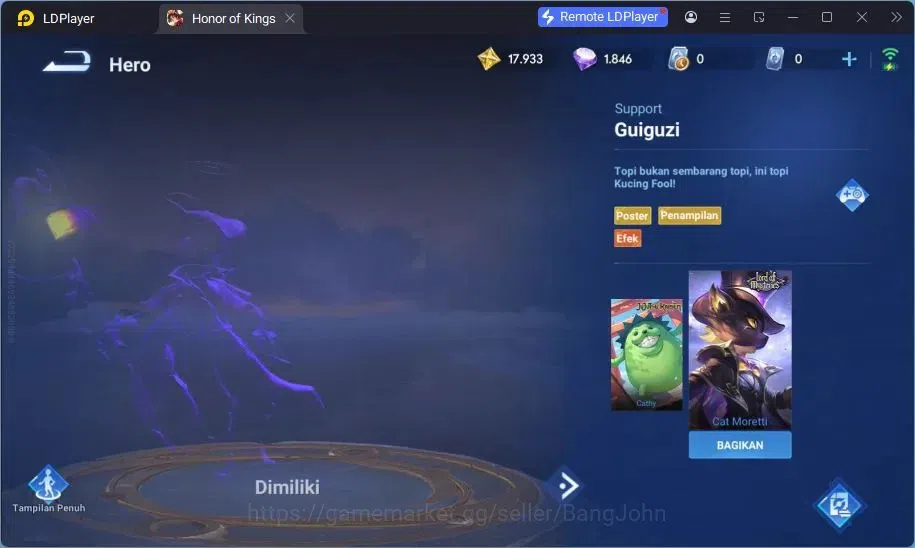 Honor of Kings Accounts Global | 56H 37S | 2 Legend: Lady Sun, Wukong | 2 image 8