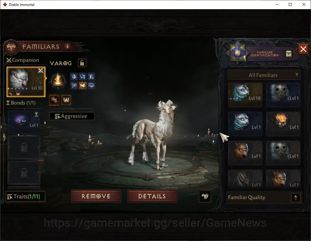Diablo Immortal Accounts Mid-Tier SEA-izual|Change Server On|Lv60(528)|Necromancer|CR 33k|Reso 420|Paragon 10