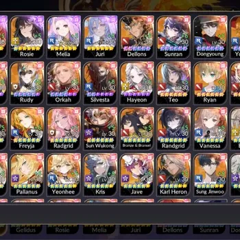 Seven Knights Re:Birth Accounts Global|FullEX7(FaiTC8,GelindusTC2,RosieTC1,Melia,Juri)| 48