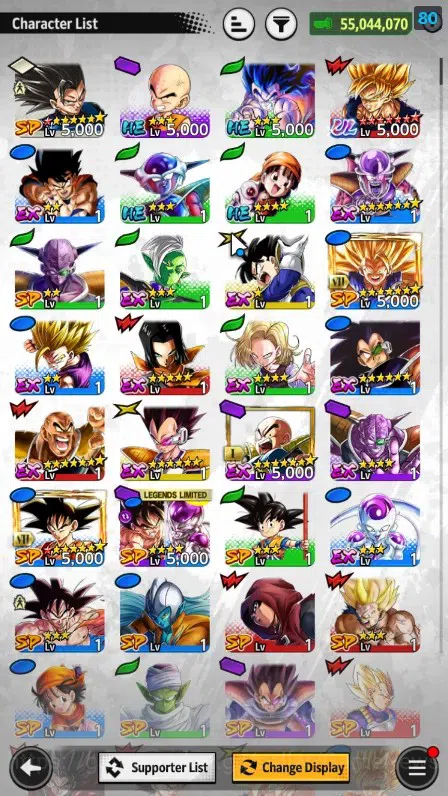 Dragon Ball Legends Accounts 55M TotalPower|LV147|2LR 5UL+7LL|SS Goku Black,Bar image 6