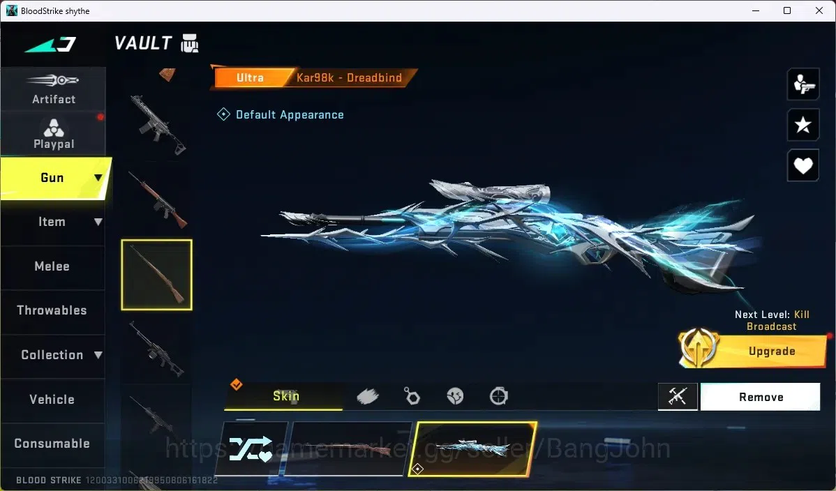 Blood Strike Accounts ASIA | 4 ULTRA GUNS: Vector, Kar98k, FN2000, M1887 image 12