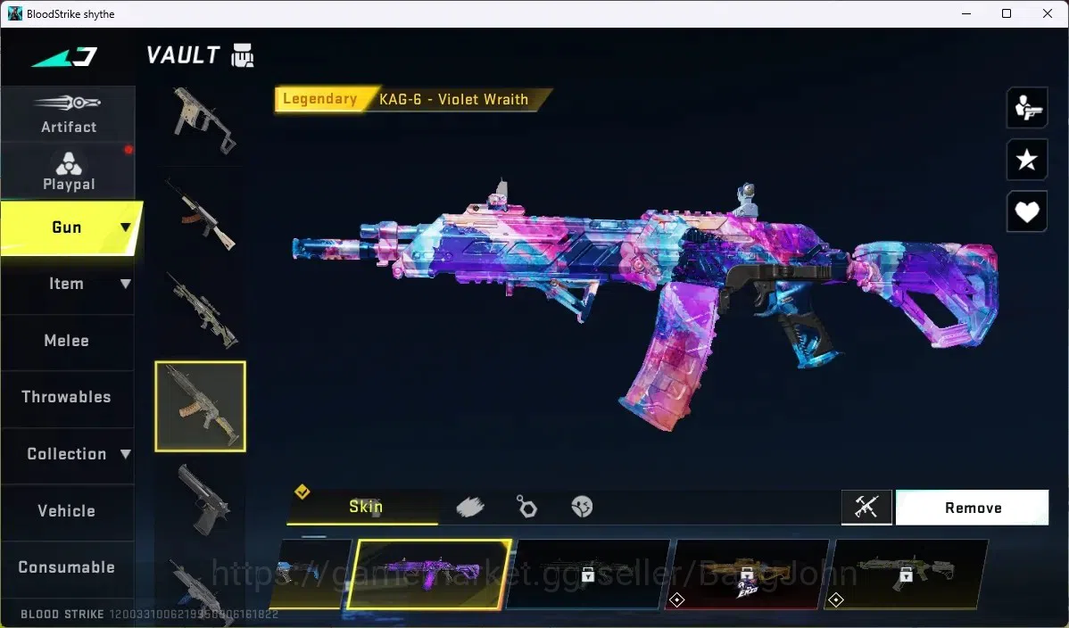 Blood Strike Accounts ASIA | 4 ULTRA GUNS: Vector, Kar98k, FN2000, M1887 image 4