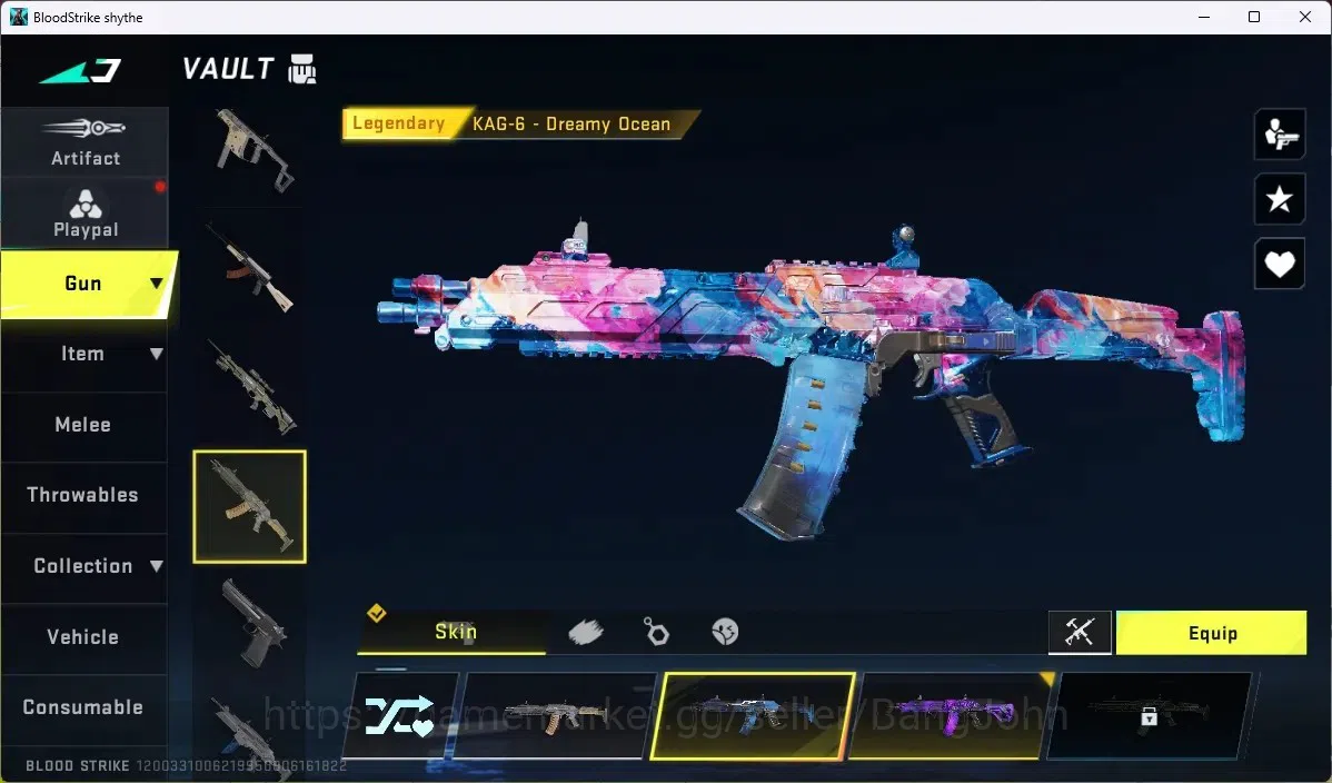 Blood Strike Accounts ASIA | 4 ULTRA GUNS: Vector, Kar98k, FN2000, M1887 image 5