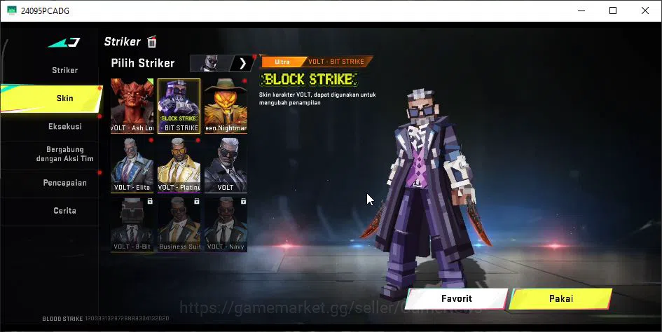 Blood Strike Accounts Mid-Tier ASIA|ETERNAL UZI-StarChaser+Collab 7DS AK47,BLEACH QBZ95-Hakkano+MELE DUALBLADES|18 ULTRA|LMT 10