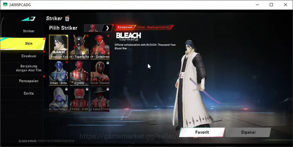 Blood Strike Accounts Mid-Tier ASIA|ETERNAL UZI-StarChaser+Collab 7DS AK47,BLEACH QBZ95-Hakkano+MELE DUALBLADES|18 ULTRA|LMT 4