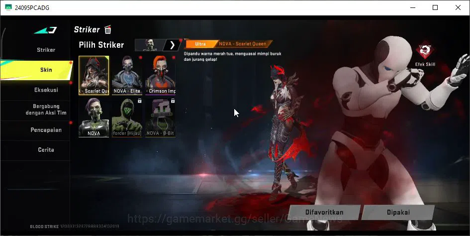 Blood Strike Accounts Mid-Tier ASIA|ETERNAL UZI-StarChaser+Collab 7DS AK47,BLEACH QBZ95-Hakkano+MELE DUALBLADES|18 ULTRA|LMT 5