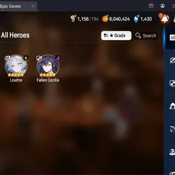 Epic Seven Accounts Starter Global Unverif|Best Starter|2 ML(Lisette,Fallen Cecilia)|PoH+Bless ON|SS 1.1K|MoR 11|Side Story