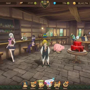The Seven Deadly Sins: Grand Cross Endgame GLOBAL|1.8M CC|DM 756|LR Helbram|3 UR Mersca 2/6,D image 1