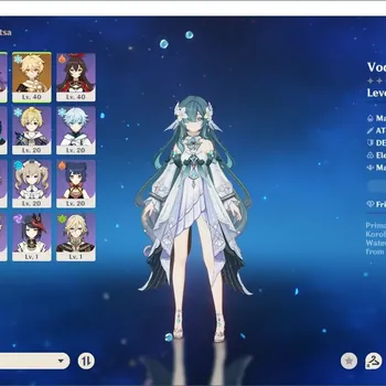Genshin Impact Accounts Starter ASIA|Strater AR 25|1(*5Char)(Vodyanitsa)+Keqing,Mizuki|MC Aether|Low