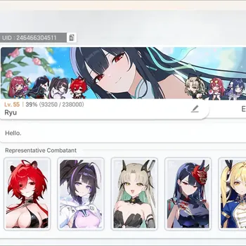 Chaos Zero Nightmare Accounts Global|Lv.55|12 SSR [(Arabella EM1)+Sign,Diana EM1,Veronica EM1,Olga,Hilde,Etc]|8,982