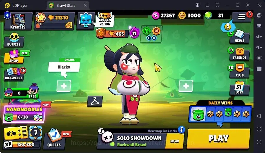 Brawl Stars Accounts Trophy 21310|22 Max Hc|6 Hc(Rico,Sc Poco,Kenji,Nita,Mortis,Bm Poco),12Legend,13Mythic skin|14599 1