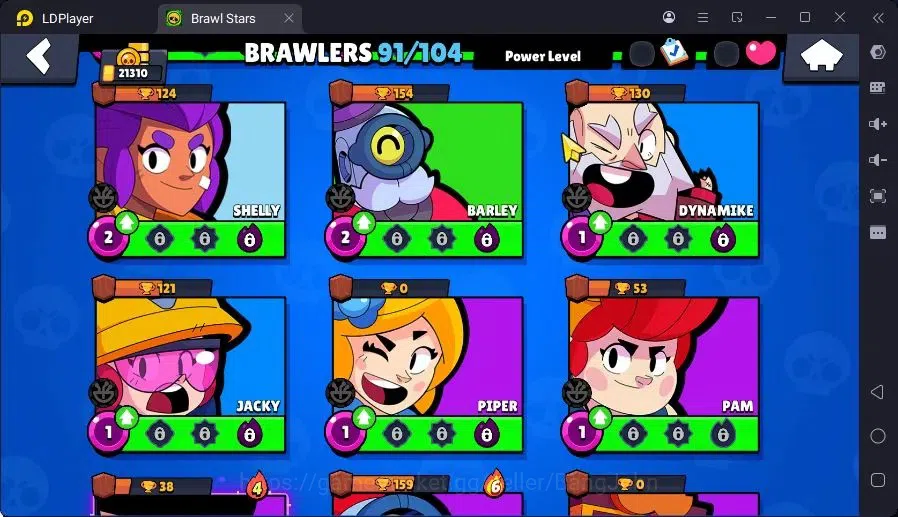 Brawl Stars Accounts Trophy 21310|22 Max Hc|6 Hc(Rico,Sc Poco,Kenji,Nita,Mortis,Bm Poco),12Legend,13Mythic skin|14599 12